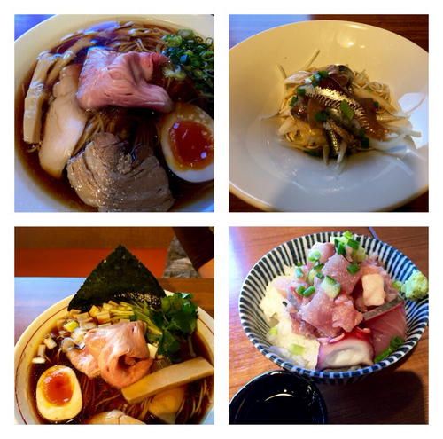 「中華そば ¥750+いわしのせまぜそば ¥390」@寿製麺よしかわ 川越店の写真