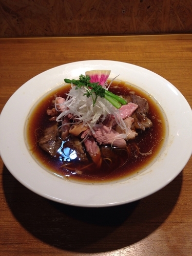 「【限定】肉そば gibier ジビエ」@寿製麺よしかわ 川越店の写真
