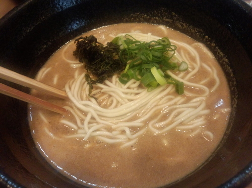 「かけラーメン雲丹絞り」@鮮魚らーめん 五ノ神水産の写真