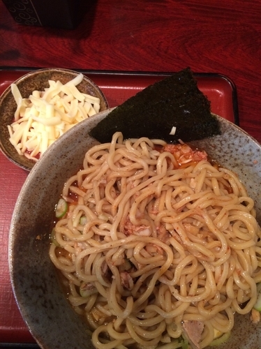「トマトカレーまぜそば」@食処 渓の写真