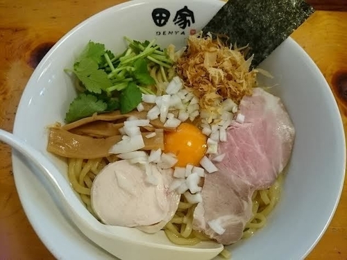 「【春季限定】奥久慈玉子のまぜそば ￥650」@中華そば 田家 本店の写真