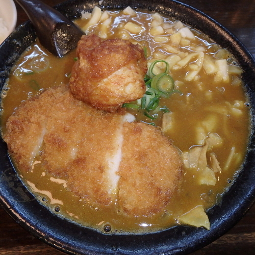 「カツカレーらーめん(830円)チーズ(100円ｸｰﾎﾟﾝ)他」@藤一番 瑞浪店の写真