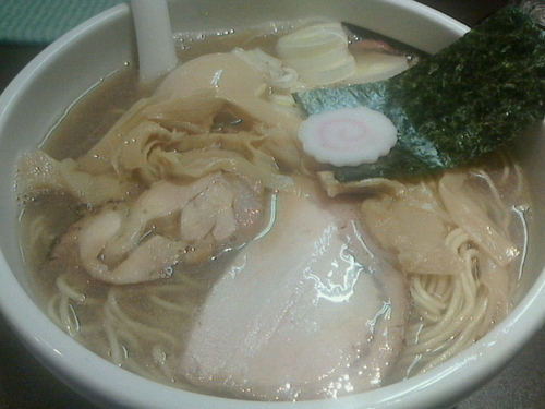 「味たま煮干しそば、大盛」@おおぜき中華そば店の写真