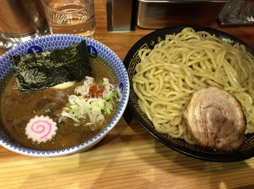 「つけ味玉（並）あつもり」@中華蕎麦うゑずの写真