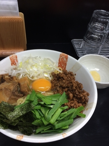 「まぜそば(大盛り)」@中華そば 旋の写真