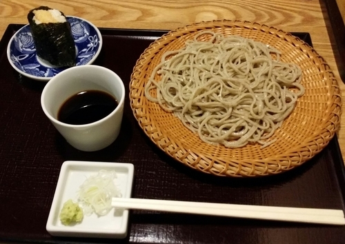 「粗挽きせいろ＋天むす１個　780＋170円」@きびやの写真