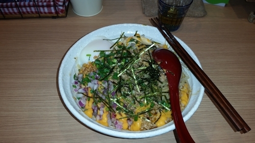 「味噌混ぜソバ　ジャンク好き　大盛り」@麺小屋 てちの写真