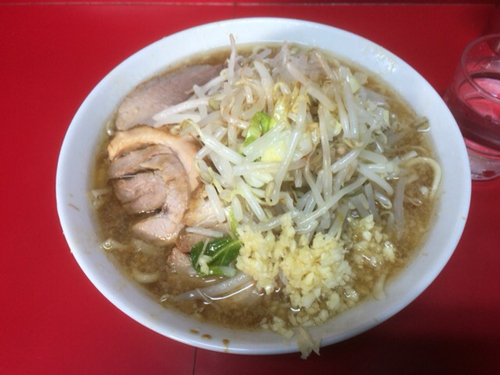 「小ラーメン(ヤサイ、ニンニク）」@ラーメン二郎 西台駅前店の写真