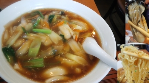 「カキソバ大盛固め1050円」@太田樓の写真