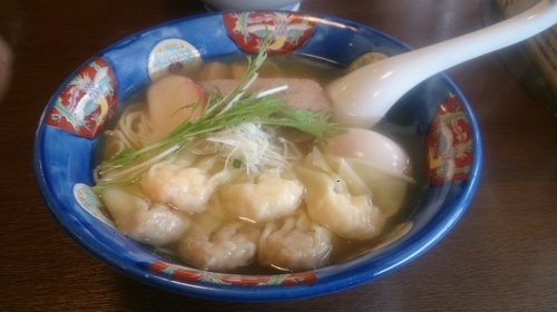 「特製ワンタン麺(新塩)＋特製煮玉子」@支那そば 幸雲の写真