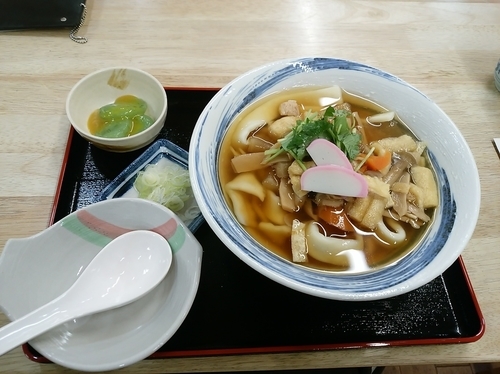 「おっきりこみうどん(並盛・250g)950円」@はや味の写真