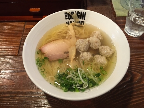 「塩らあめん＋鶏つくね」@らあめん元の写真