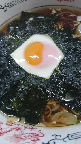 「のり玉ラーメン650円」@ザ・ラーメン屋の写真