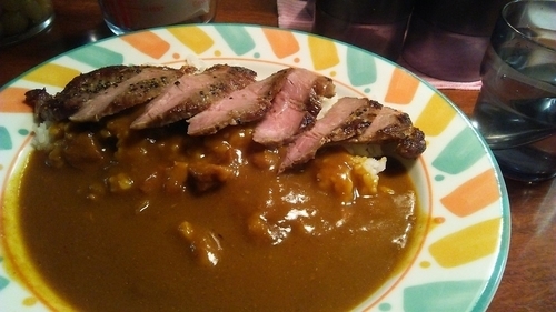 「ステーキカレー 650円」@ふくてい 有楽町本店の写真
