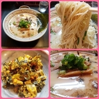 あっさり豚骨らーめん（バリカタ）＋辛子高菜