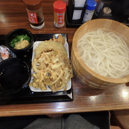 「釜揚げ特 (490円→240円)他」@丸亀製麺 可部店の写真