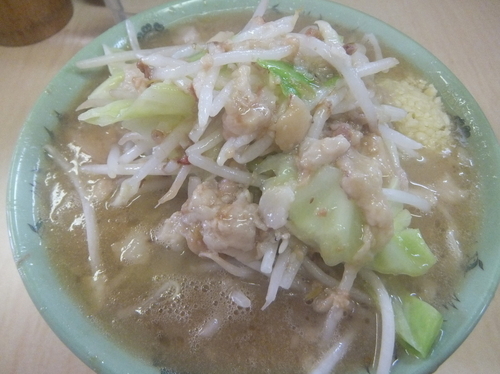 「ミニラーメン600円(ニンニクアブラ)」@ラーメン二郎 京成大久保店の写真
