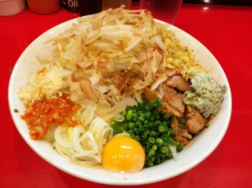 「ニンニクの逆襲 まぜそば(限定)」@用心棒Ⅱ階の写真