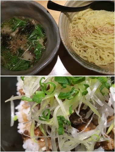 「塩つけ麺セット(和風ちゃーしゅ丼)」@焼きあご塩らー麺 たかはし 新宿本店の写真