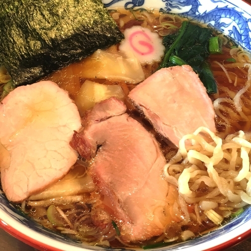 「ワンタンメン」@白河手打中華 賀乃屋の写真