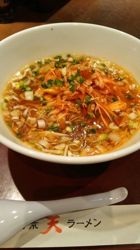 「ピリ辛ネギラーメン」@東京ラーメン 天の写真