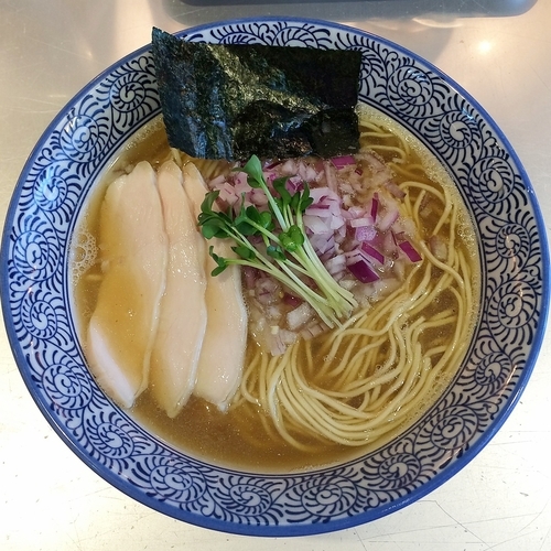 「限定 塩煮干そば￥７８０＋和え玉￥１５０」@豚骨一燈の写真