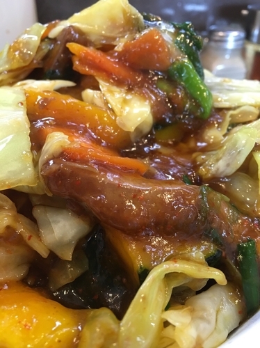 「スタミナ冷やし2.5玉具増し」@スタミナラーメン がむしゃの写真