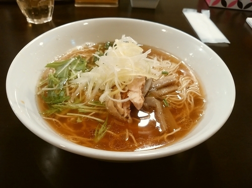 「【鶏と和の極らーめん(並盛・150g)730円】→500円」@らーめんや なかじゅう亭 WA-FU 3号店の写真