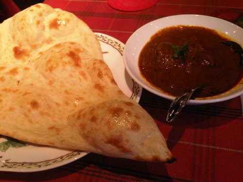 「マトンカレー+ナン」@純印度料理 AJANTAの写真