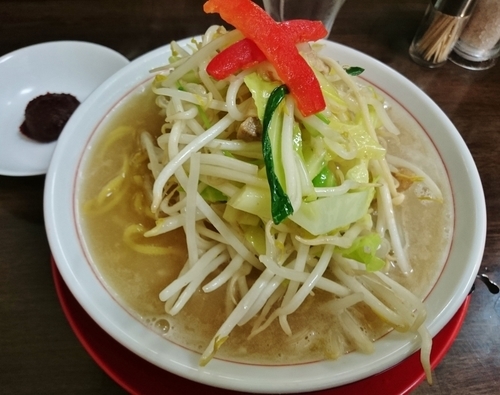 「竹ちゃんタンメン 780円＋辛味噌玉 100円」@竹ちゃんタンメンの写真