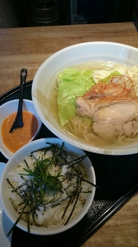 「春の旬菜塩ラーメン  １２００円」@麺や Co粋の写真