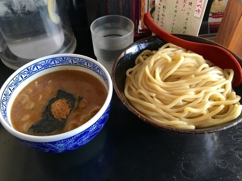 「つけ麺 中300g 温盛 ¥730」@つけ麺専門店 三田製麺所 国分寺並木店の写真