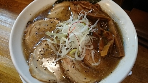 「肉まし煮干しらーめん」@天狗庵の写真