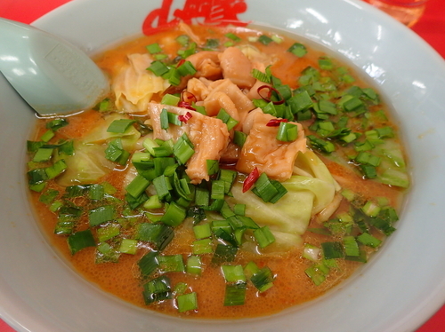 「【期間限定】極美味もつ味噌ラーメン」@山岡家 郡山店の写真