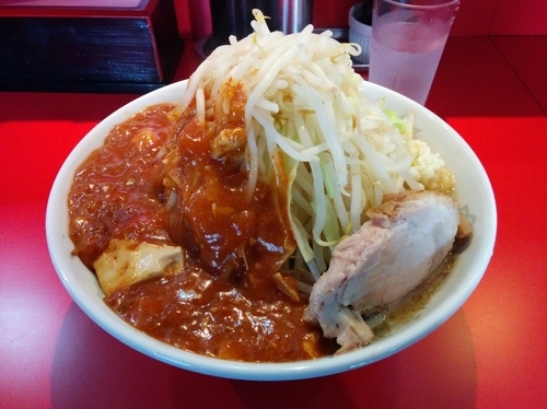 「フュージョン　800円　野菜まし」@蒙麺 火の豚の写真