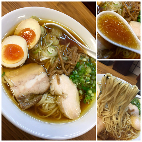 「【限定】天草大王の中華そば 味玉付き￥900」@くじら食堂の写真