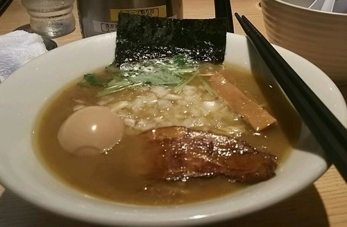 「半熟玉子煮干しラーメン780円」@煮干し中華そば 一燈の写真