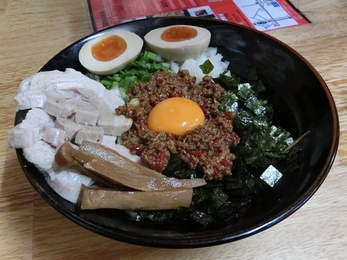 「台湾まぜそば全増し」@自家製太麺 元気屋の写真