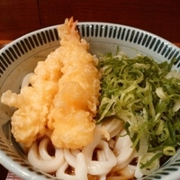 ぶっかけ（並）300円+えび天100円×2