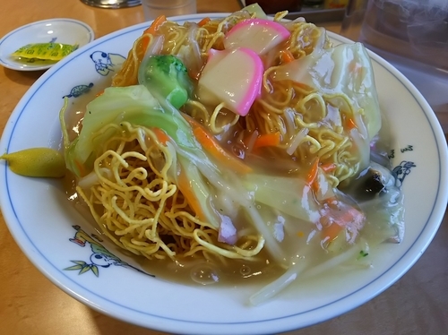 「皿うどん　大盛り」@テンホウ 松本渚店の写真