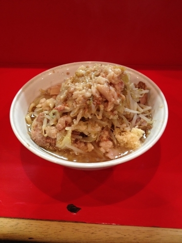 「大ラーメン（ニンニク少なめ、アブラ、カラメ）」@ラーメン二郎 府中店の写真