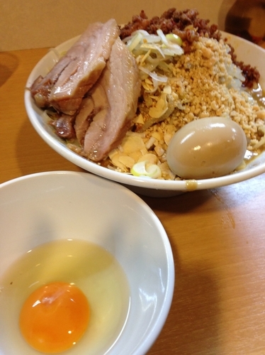 「『 自家製芝麻醬の汁無し豚坦麺(白)』」@豚星。の写真