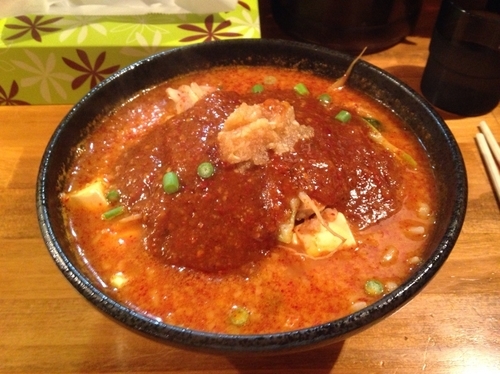 「どて辛めん」@どてちん 習志野店の写真