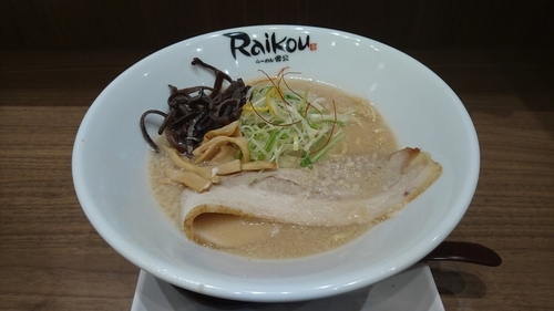 「豚骨醤油」@らーめん雷公 レイクタウン店の写真