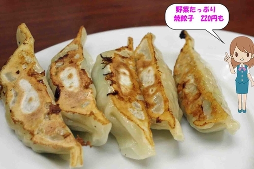 「野菜たっぷり餃子　220円」@ちょっと美味しい中華食堂 大門の写真