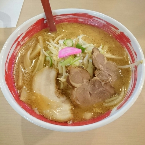 「味噌ラーメン @410円(さんぱちサンキューデー価格)」@ラーメンさんぱち 石山店の写真