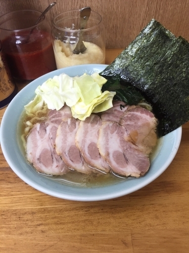 「チャーシュー麺並1000円、硬め濃いめ」@吉田家 本店の写真
