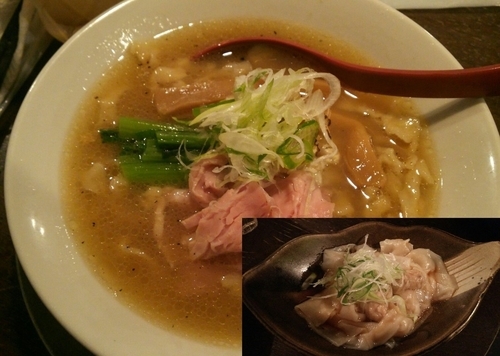 「鯛白湯そば　750円」@立ち呑み居酒屋 金町製麺の写真