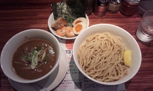 「海老つけそば全部のせ」@EBISOBAT TOKYOの写真