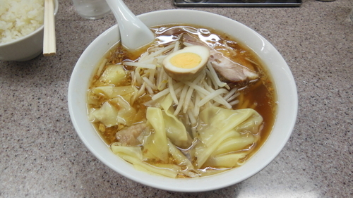 「ワンタンメン」@中華麺店 喜楽の写真